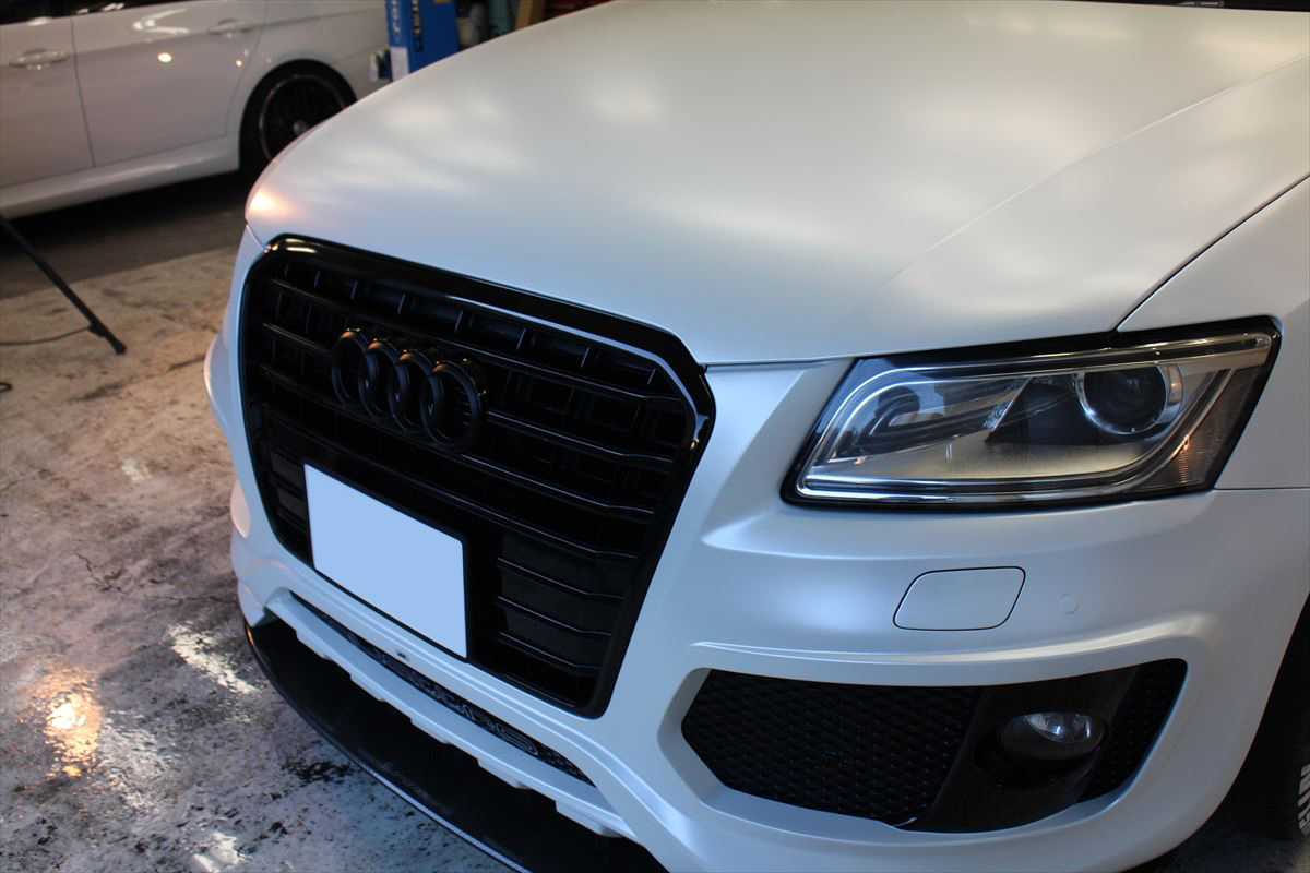 Audi Sq5 サテンホワイトな美麗フルラッピング車 間違いなくコーティング案件でございます アクセスエボリューション Access Evolution Blog