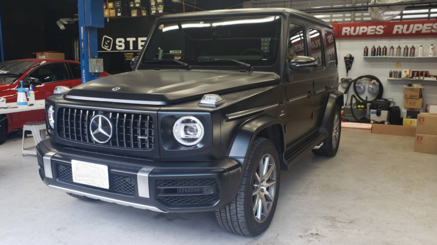 Mercedes Benz ゲレンデW463Aコーテイング&定番MATTブラックアウト 