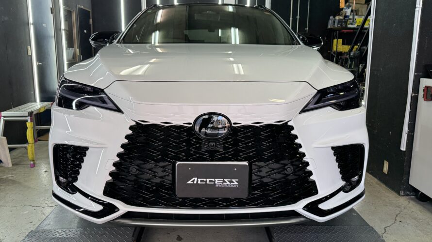 LEXUS　RX350のお客様にヘッドライトSTEK　DYNO　Shadeフィルム施工