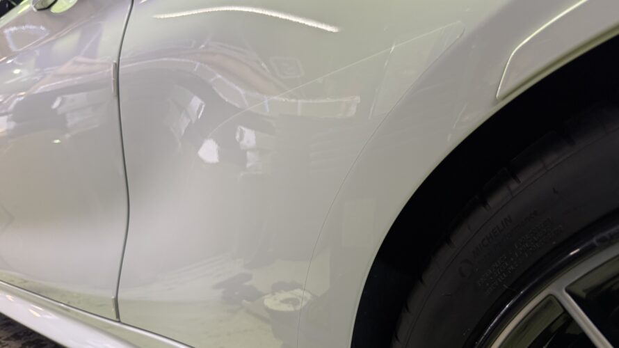 F87　M2　STEKプロテクションフィルムで、純正ストーンガード貼り換え