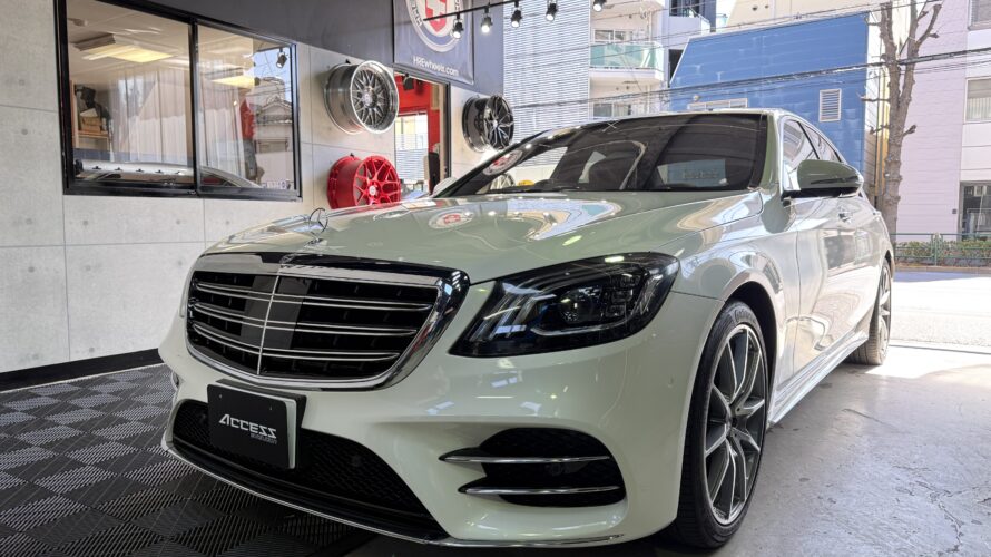 ベンツ　Sクラス　ヘッドライトPPF