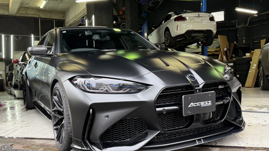 G80 M3 に純正M　Performance　カーボンミラー取付