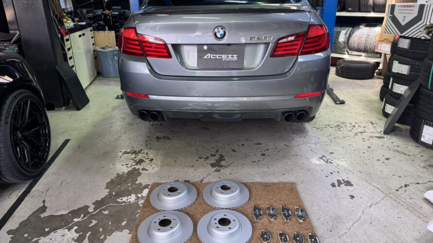 F10　528i　DIXCELブレーキパット＆ローター交換