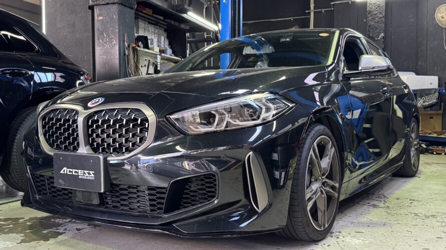 F40 M135i　３Dデザインダウンサス＆マフラーバルブコントローラー取り付け