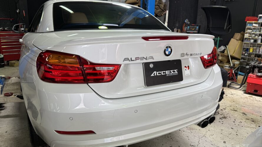 F83 アルピナB4　ビターボ　カブリオレ　タイヤ交換など